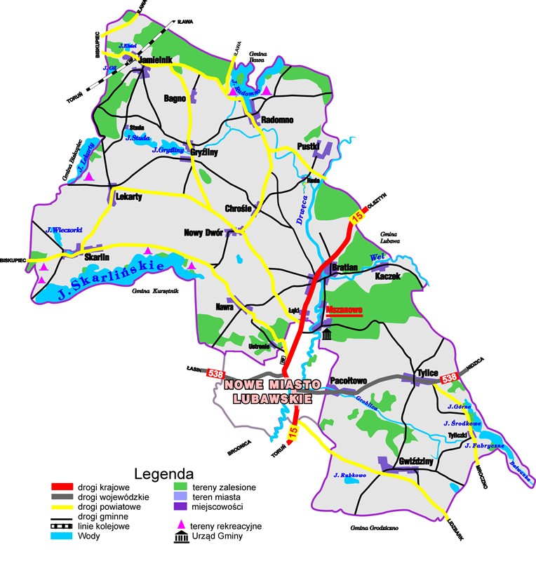Mapa gminy m