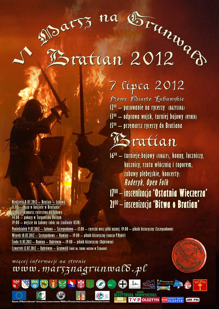 plakat VI Marsz na Grunwald 2012